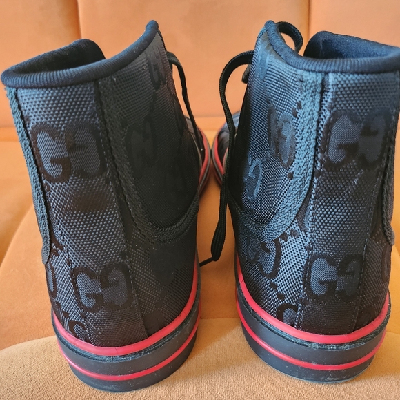 Gucci Mens Off The Grid High Top Sneaker/ Nylon - Picture 4 of 9